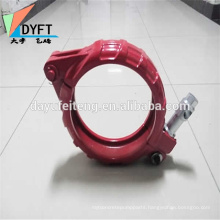 shenzhen rubber coated pipe clamps concrete pump pipe clamp - snap coupling